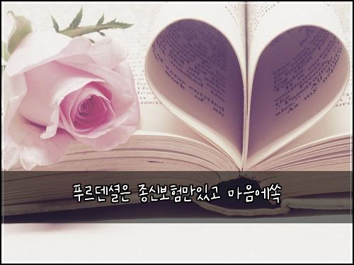 푸르덴셜은 종신보험만있고 마음에쏙
