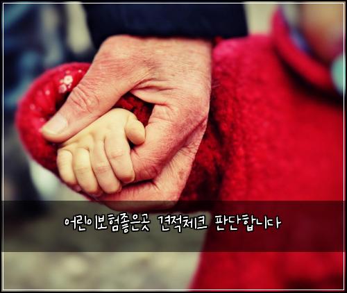 어린이보험좋은곳 견적체크 판단합니다