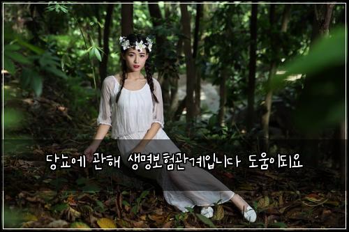 당뇨에 관해 생명보험관계입니다 도움이되요