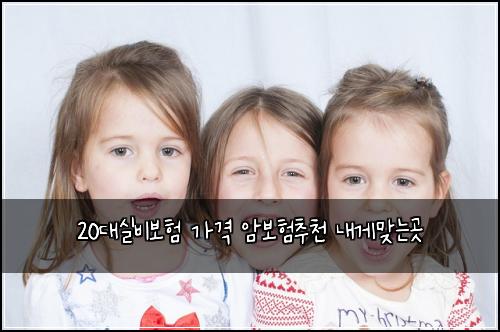 20대실비보험 가격 암보험추천 내게맞는곳