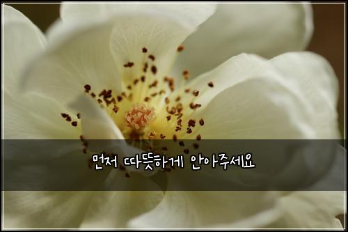 먼저 따뜻하게 안아주세요