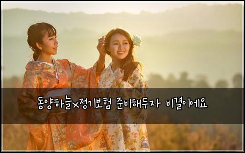 동양하늘x정기보험 준비해두자  비결이에요