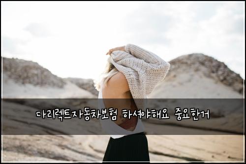 다리렉트자동차보험 하셔야해요  중요한거
