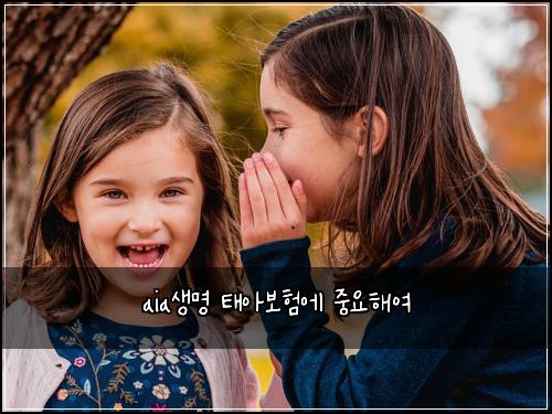 aia생명 태아보험에 중요해여