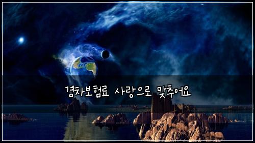 경차보험료 사랑으로 맞추어요
