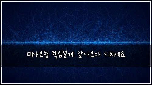 ํ์๋ณดํ ํต์ฌ์ค๊ณ ์์๋ณด๋ค ์ง์น๋ค์