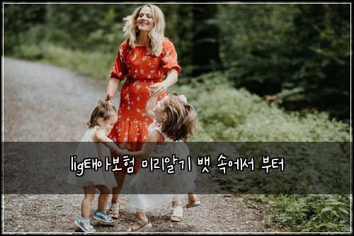 lig태아보험 미리알기  뱃 속에서 부터